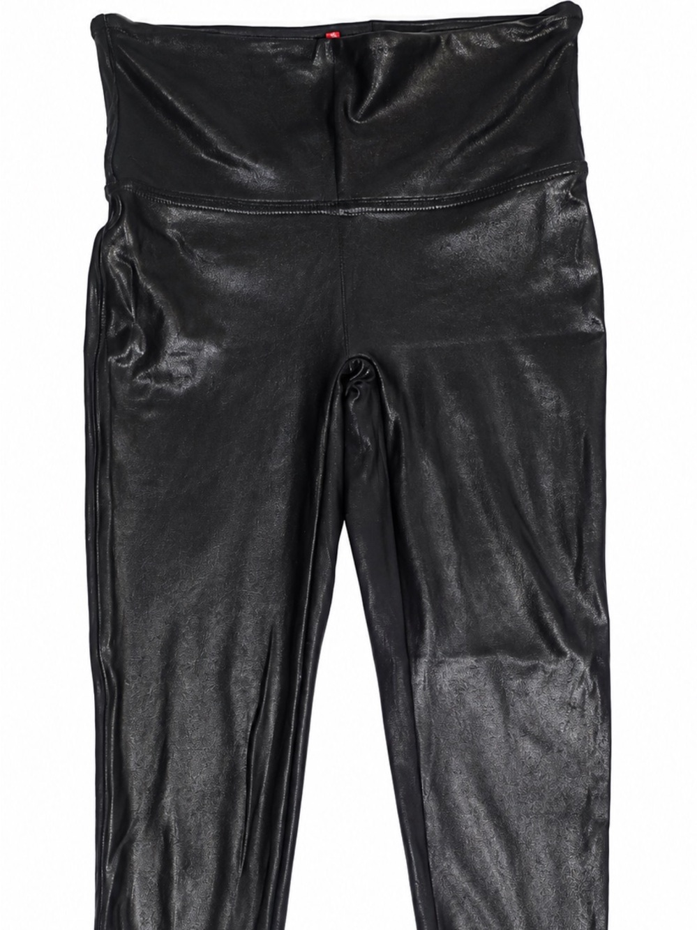 SPANX Faux Leather-Look Black Leggings